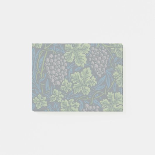 William Morris Naadloze Druivenrank Zwart Patroon Post-it® Notes (Voorkant)