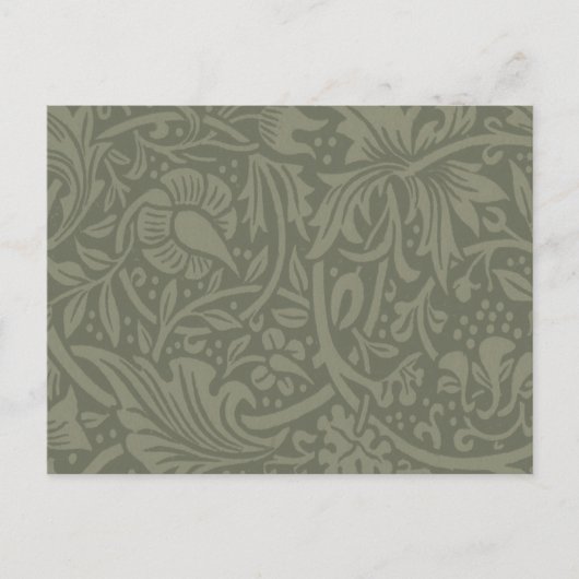 William Morris Narcis Bloemenbehang Briefkaart (Voorkant)