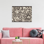 William Morris Narcis Bloemenbehang Canvas Afdruk (Insitu (Woonkamer))