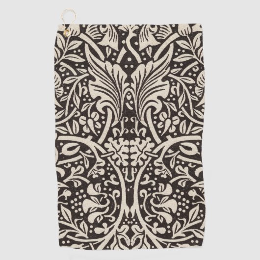 William Morris Narcis Bloemenbehang Golfhanddoek (Voorkant)