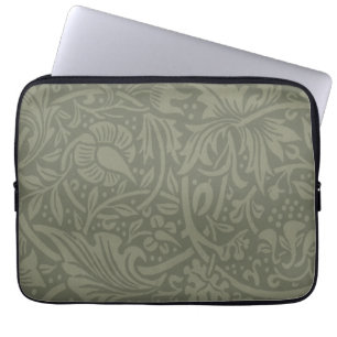 William Morris Narcis Bloemenbehang Laptop Sleeve