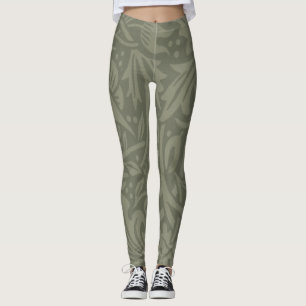 William Morris Narcis Bloemenbehang Leggings
