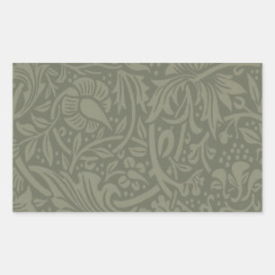 William Morris Narcis Bloemenbehang Rechthoekige Sticker
