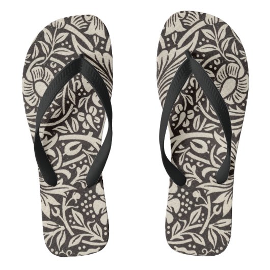 William Morris Narcis Bloemenbehang Teenslippers (Voetbed)