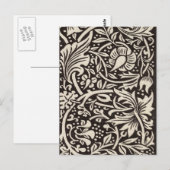 William Morris Narcis Bloemig Behang Briefkaart (Voorkant / Achterkant)