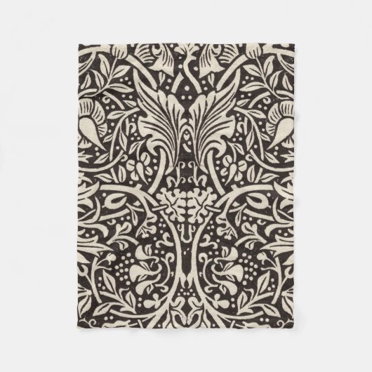 William Morris Narcis Bloemig Behang Fleece Deken (Voorkant)