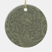 William Morris Narcis Bloemig Behang Keramisch Ornament (Achterkant)