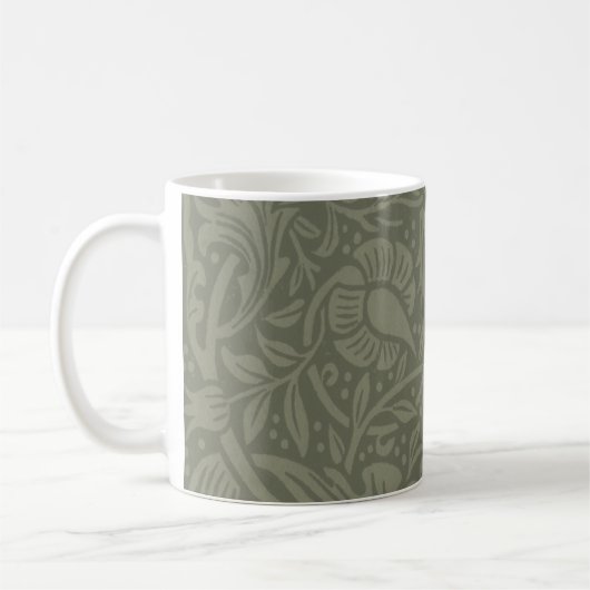 William Morris Narcis Bloemig Behang Koffiemok (Links)