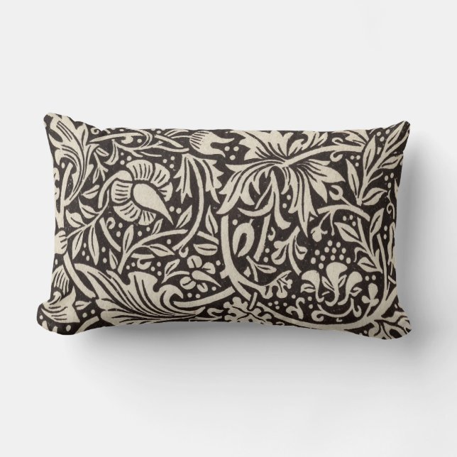William Morris Narcis Bloemig Behang Kussen (Voorkant)