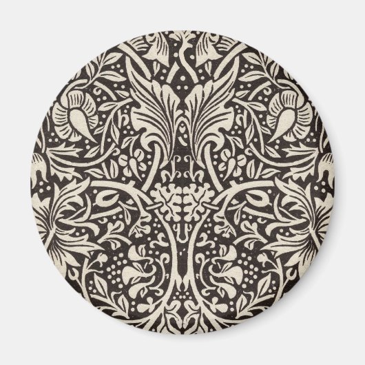 William Morris Narcis Bloemig Behang Magneet (Voorkant)