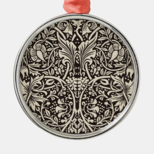 William Morris Narcis Bloemig Behang Metalen Ornament