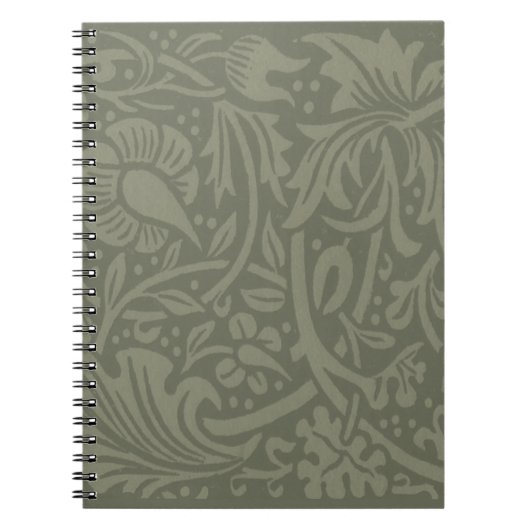 William Morris Narcis Bloemig Behang Notitieboek (Voorkant)