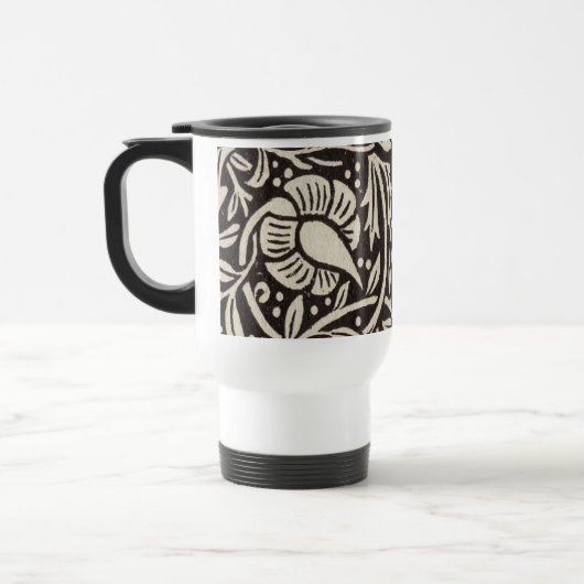 William Morris Narcis Bloemig Behang Reisbeker (Links)