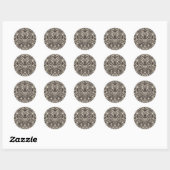 William Morris Narcis Bloemig Behang Ronde Sticker (Vel)