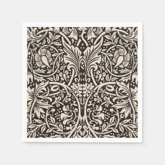 William Morris Narcis Bloemig Behang Servet (Voorkant)
