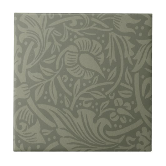 William Morris Narcis Bloemig Behang Tegeltje (Voorkant)