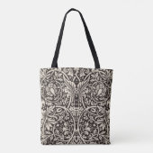 William Morris Narcis Bloemig Behang Tote Bag (Achterkant)