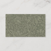 William Morris Narcis Bloemig Behang Visitekaartje (Achterkant)