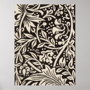 William Morris Narcis Bloemig Behangpatroon Poster