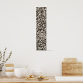 William Morris Narcis Bloemig Behangpatroon Poster (Keuken)