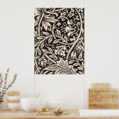William Morris Narcis Bloemig Behangpatroon Poster (Keuken)