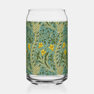 William Morris Narcis Bloempatroon Klassiek Blikvorm Glas