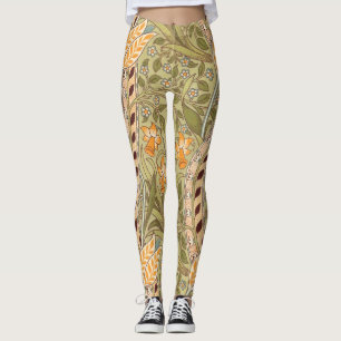 William Morris Narcissen Tuin Bloem Klassieke Bota Leggings