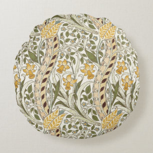 William Morris Narcissen Tuin Bloem Klassieke Bota Rond Kussen