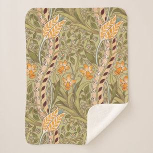 William Morris Narcissen Tuin Bloem Klassieke Bota Sherpa Deken