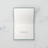 William Morris Navy Blauw Rood Chrysanthemum Bedankkaart (Binnen)