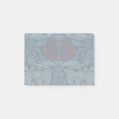 William Morris Navy Blauwe Tulp Roos Behang Post-it® Notes (Voorkant)