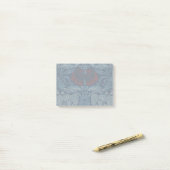 William Morris Navy Blauwe Tulp Roos Behang Post-it® Notes (Op bureau)