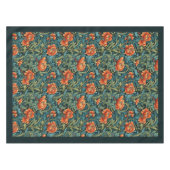 William Morris Nouveau terracotta pastel blauw sal Tafelkleed (Voorkant (Horizontaal))