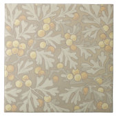 William Morris Oak en Acorn Ceramic Tegel Tegeltje (Voorkant)