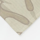 William Morris Oak en Acorn Fleece Blank Deken (Hoek)