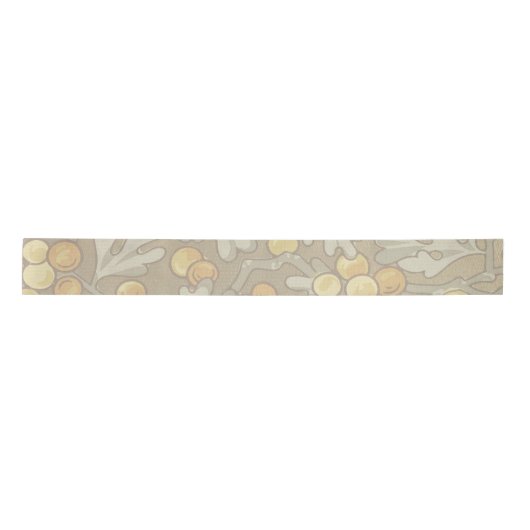 William Morris Oak en Acorn Satin Ribbon Satijnen Lint (Voorkant)
