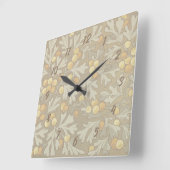 William Morris Oak en Acorn Square Clock Vierkante Klok (Hoek)