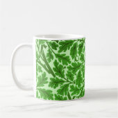William Morris Oak Leaves, Emerald Green Koffiemok (Links)