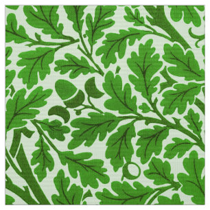 William Morris Oak Leaves, Emerald Green Stof