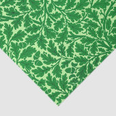 William Morris Oak Leaves, Emerald Green Tissuepapier (Detail)