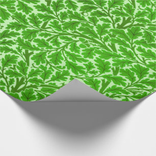 William Morris Oak Leaves, Emerald Green Wrapping Cadeaupapier