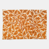 William Morris Oak Leaves, Rust Oranje & Cream Theedoek (Horizontaal)