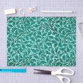 William Morris Oak Leaves, Turquoise & Aqua Tissuepapier (Craft)