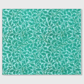 William Morris Oak Leaves, Turquoise & Aqua Wrappi Cadeaupapier (Vlak)