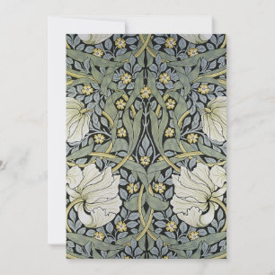 William Morris - Ontwerp van het Pimpernel Pattern Bedankkaart