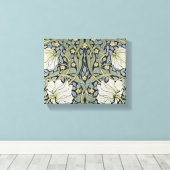 William Morris - Ontwerp van het Pimpernel Pattern Canvas Afdruk (Insitu (Houten vloer))
