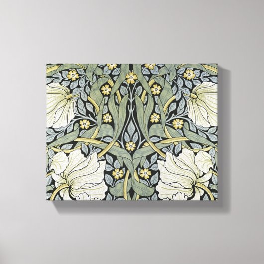 William Morris - Ontwerp van het Pimpernel Pattern Canvas Afdruk (Voorkant)