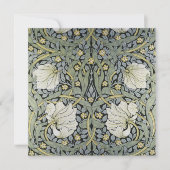 William Morris - Ontwerp van het Pimpernel Pattern Feestdagenkaart (Voorkant)