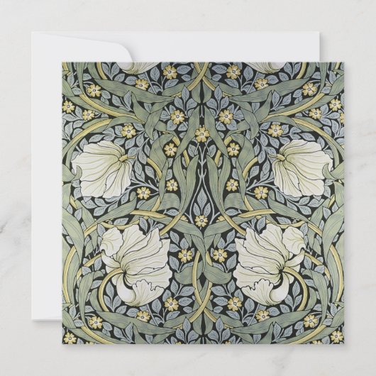 William Morris - Ontwerp van het Pimpernel Pattern Feestdagenkaart (Voorkant)