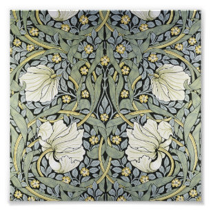 William Morris - Ontwerp van het Pimpernel Pattern Foto Afdruk